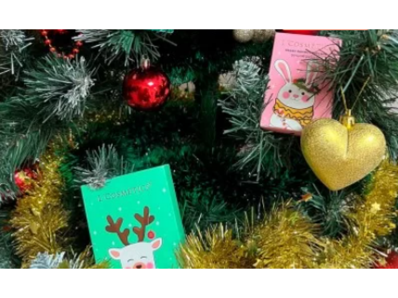 Новогоднее мыло в подарочной упаковки«Гном» и «Снежный зайчик»