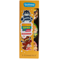 Подарочный набор шариков для ванны «Трое из Простоквашино» с магнитной карточкой (пазл) внутри 115 г