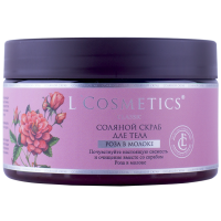 Скраб для тела соляной «Роза в молоке» 310 г