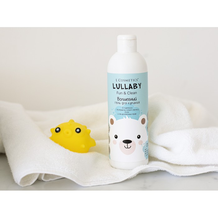 Детский, волшебный гель для купания серии “LULLABY” 250 мл. Создан специально для особо бережного очищения чувствительной кожи малыша.