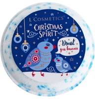Бурлящий Donut для ванны Christmas Spirit "Donut Blue Crystal" 160 г