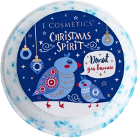 Бурлящий Donut для ванны Christmas Spirit "Donut Blue Crystal" 160 г