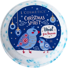 Бурлящий Donut для ванны Christmas Spirit "Donut Blue Crystal" 160 г