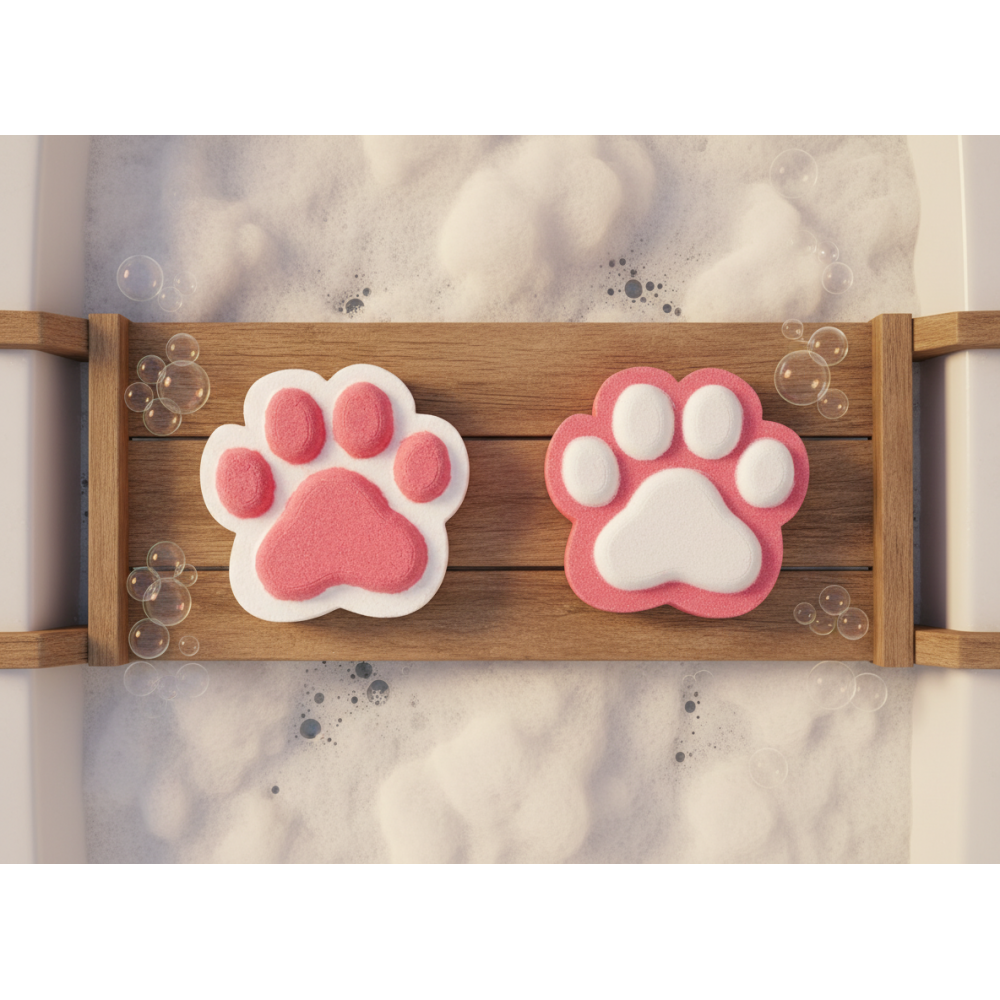 Бурлящая фигурка для ванны «LC Лапка» — ароматная шипящая бомбочка от производителя