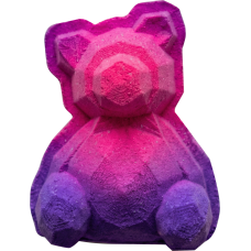 Бурлящая фигурка для ванны «Мишка геометричный» 140 г