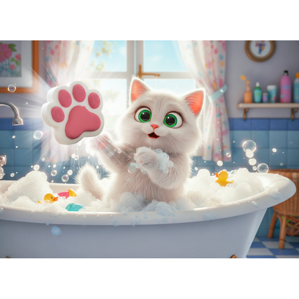 Бурлящая фигурка для ванны «LC Лапка» — ароматная шипящая бомбочка от производителя