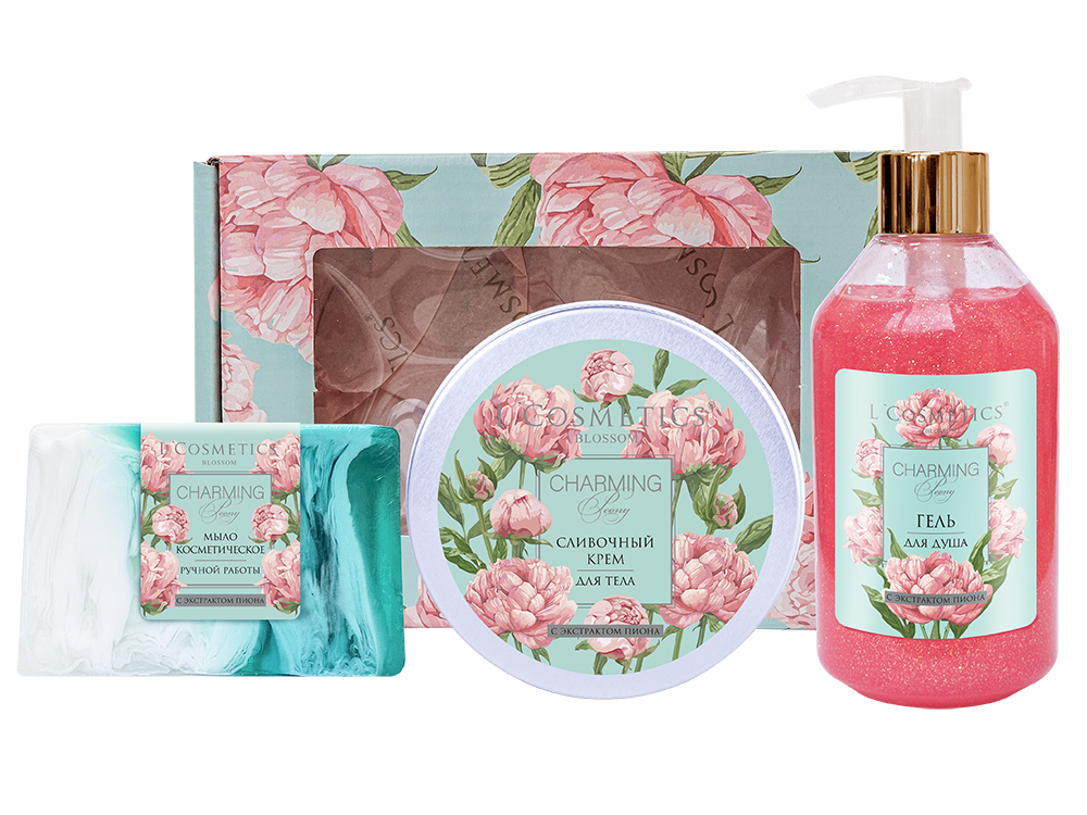 Набор подарочный L’Cosmetics BLOSSOM Charming Peony Прикосновения чувств