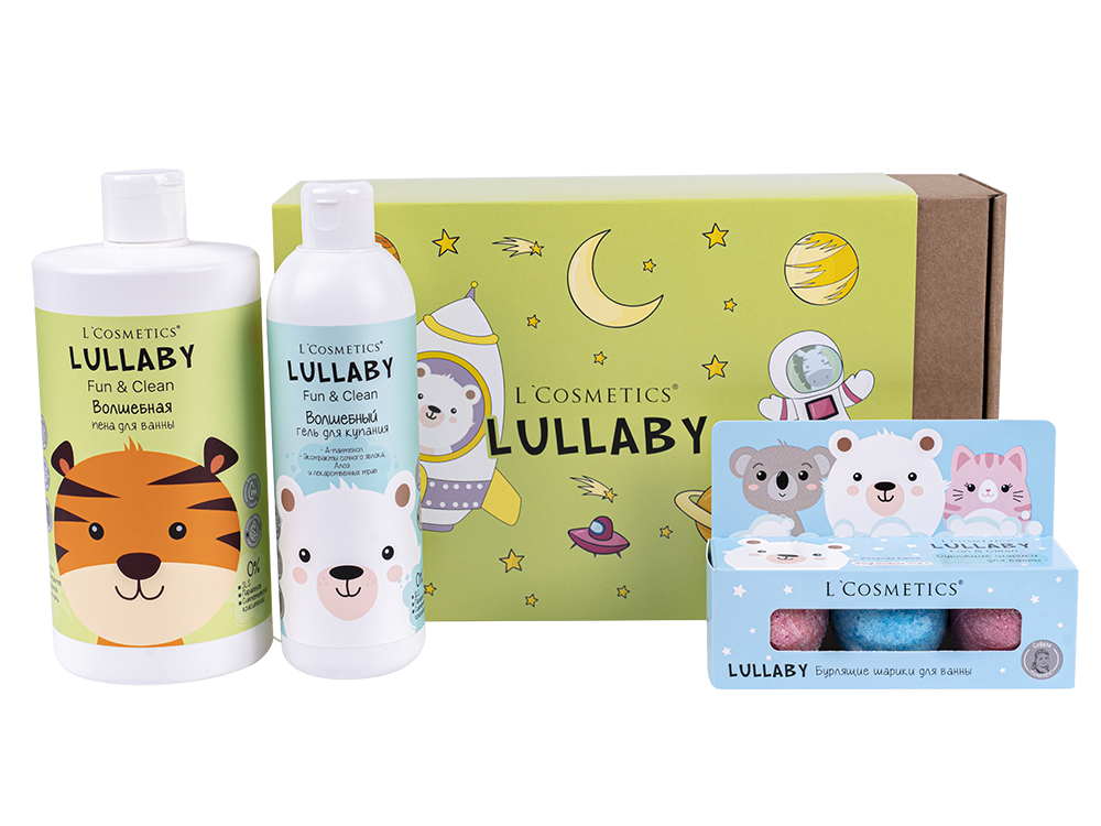Набор подарочный детский L’Cosmetics Бурлящий патруль (пена+гель для купания+бурлящие шары 3шт)